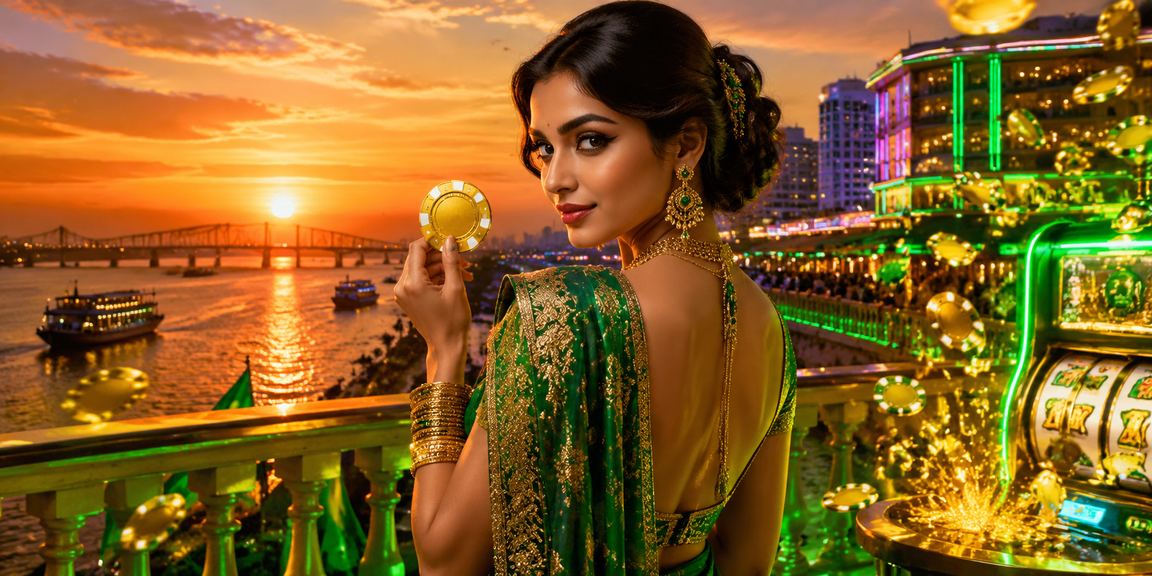 রাজশাহীর সমুদ্র সৈকতে স্লট গেম উপভোগের দৃশ্য